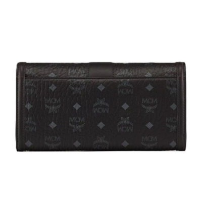 MCM Tracy Chain Wallet in Visetos (Black) 4