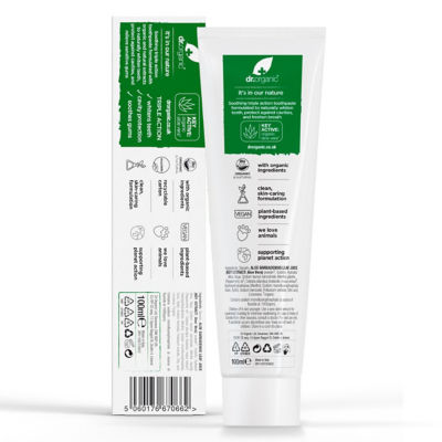 Dr. Organic Aloe Vera Toothpaste 100ml 3