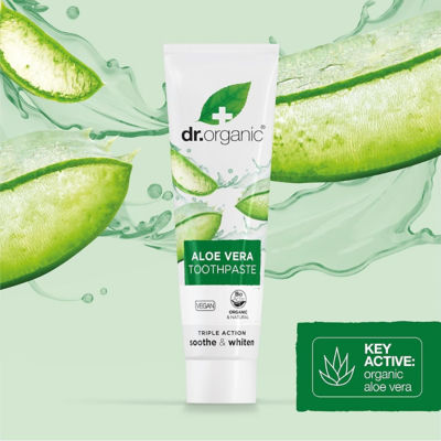 Dr. Organic Aloe Vera Toothpaste 100ml 4