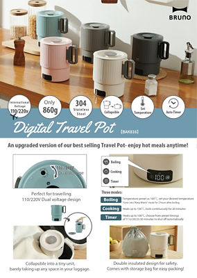 Bruno Digital Travel Pot 4