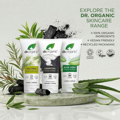 Dr. Organic Charcoal Face Wash 200ml 6