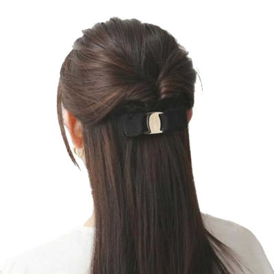 FERRAGAMO Vara Bow Hairclip Ferm Bello Black/Gold 662681 4