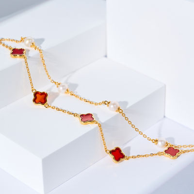 Pearly Lustre Freshwater Pearl Bracelet WB00320 | MOTHER OF PEARL 6
