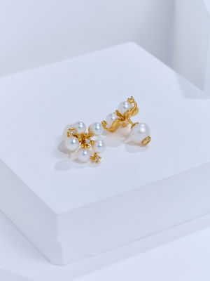 Pearly Lustre Top Grade Freshwater Pearl Earrings WE01062 | GARDENS 3