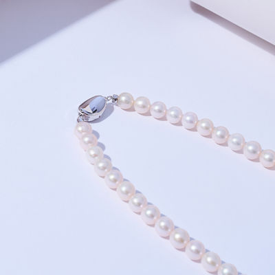 Pearly Lustre Top Lustre White Freshwater Pearl Necklace WN00776 | PERANAKAN 6
