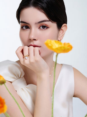 Pearly Lustre Top Grade Freshwater Pearl Ring WR00417 | RIBBON 3