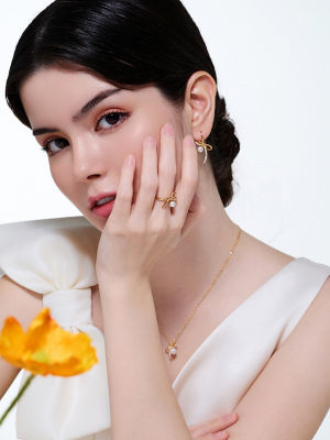 Pearly Lustre Top Grade Freshwater Pearl Ring WR00417 | RIBBON 5