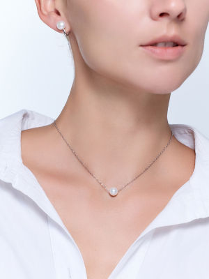 Pearly Lustre Top Grade Freshwater Pearl Necklace WN00942 | RHYTHM 3