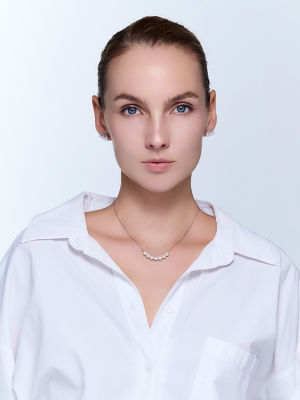 Pearly Lustre Elegant Freshwater Pearl Necklace WN00941 | RHYTHM 3