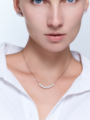 Pearly Lustre Elegant Freshwater Pearl Necklace WN00941 | RHYTHM 4