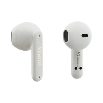 Guess True Wireless Earbuds Rectangle Printed Logo Case With Pearl Strap 4