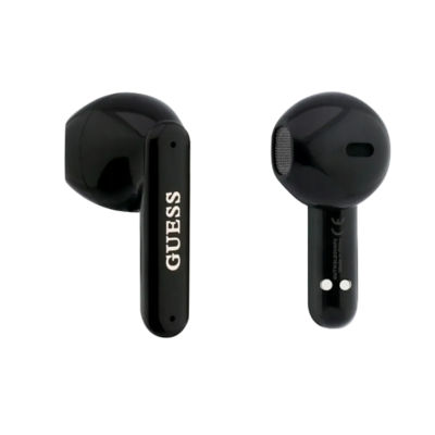 Guess True Wireless Earbuds Rectangle Printed Logo Case With Pearl Strap 4