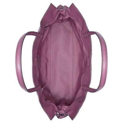 TORY BURCH Small Ella NATUURA™ Drawstring Tote Plum Haze 178768 3