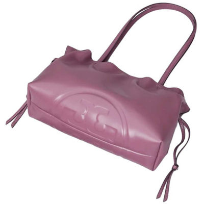 TORY BURCH Small Ella NATUURA™ Drawstring Tote Plum Haze 178768 4