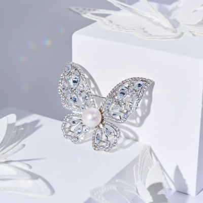Pearly Lustre Elegant Freshwater Pearl Brooch WC00088 | BUTTERFLY 6