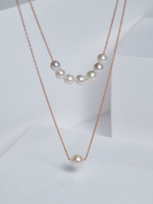 Pearly Lustre Elegant Freshwater Pearl Necklace WN00898 | RHYTHM 2