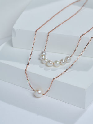 Pearly Lustre Elegant Freshwater Pearl Necklace WN00898 | RHYTHM 4