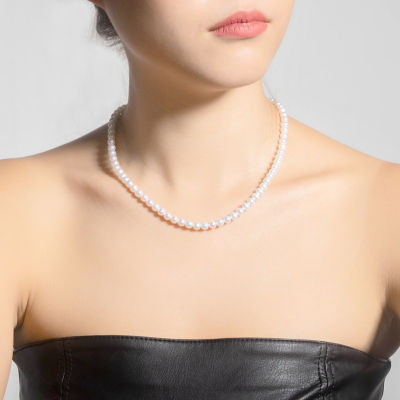 Pearly Lustre Top Lustre White Freshwater Pearl Necklace WN00511 3