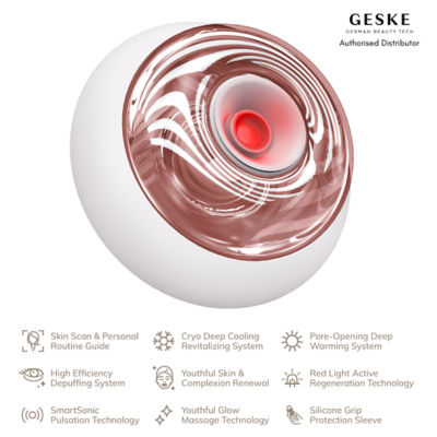 Geske Sonic Cool & Warm Face and Body Massager 9 in 1 - Pink 3