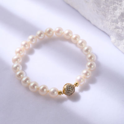 Pearly Lustre Top Lustre Freshwater Pearl Bracelet WB00261 5