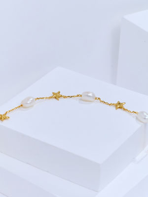Pearly Lustre Elegant Freshwater Pearl Bracelet WB00363 | SANDS 3