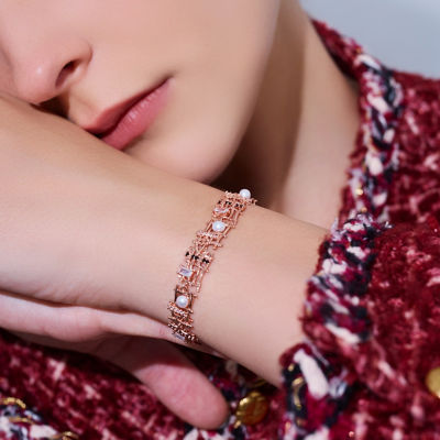 Pearly Lustre Top Grade Freshwater Pearl Bracelet WB00304 | TWEED 3