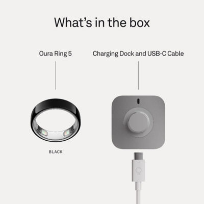 Oura Ring 5 Smart Ring - Black 7