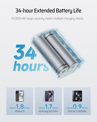 CUKTECH CP13 Mini Pocket 10000mAh 3C Power Bank 30W Fast Charging Portable Charger 7