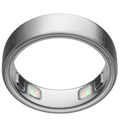 Oura Ring 5 Smart Ring - Brushed Silver 1