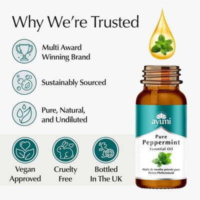 Ayumi Pure Peppermint Essential Oil 15ml 8