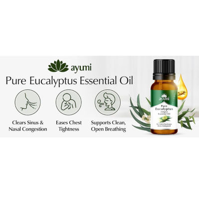 Ayumi Pure Eucalyptus Essential Oil 20ml 12