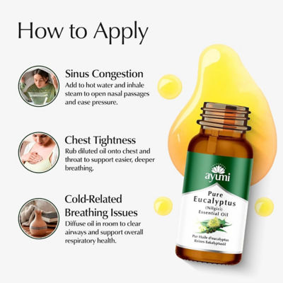 Ayumi Pure Eucalyptus Essential Oil 20ml 5