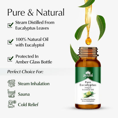 Ayumi Pure Eucalyptus Essential Oil 20ml 6
