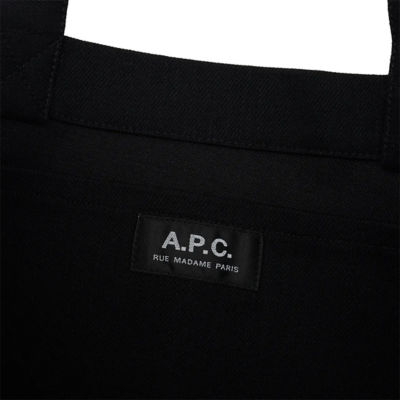 A.P.C. Lou Unisex Tote Bag Black Noir COZZS-M61442 3
