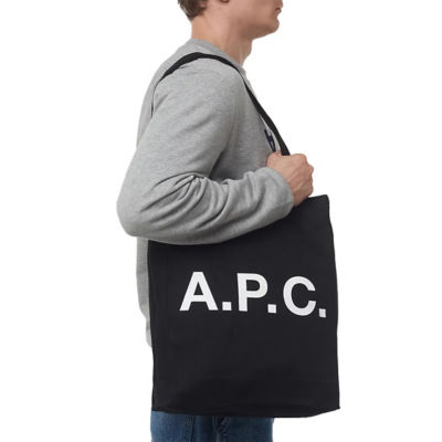 A.P.C. Lou Unisex Tote Bag Black Noir COZZS-M61442 5