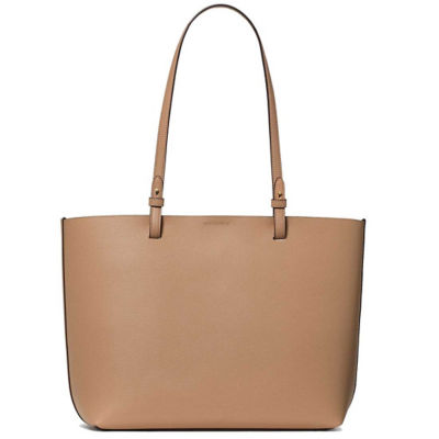 KATE SPADE Tessa Tote Bag With Charm Light Fawn KO464 3