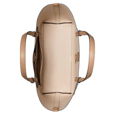 KATE SPADE Tessa Tote Bag With Charm Light Fawn KO464 4