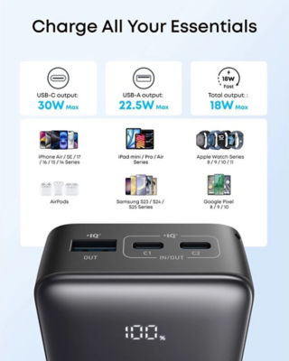 Anker Zolo CCC with QR Power Bank 10000mAh 30W Fast Charging Compact Portable Charger A110J 6