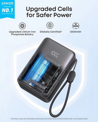 Buy Anker Zolo CCC with QR Power Bank 5000mAh 15W Fast Charging