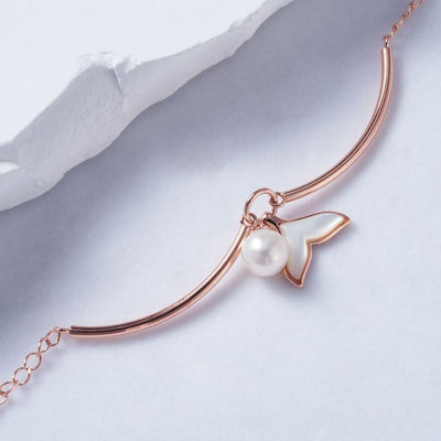 Pearly Lustre Top Lustre Freshwater Pearl Bracelet WB00227 | MOTHER OF PEARL 3