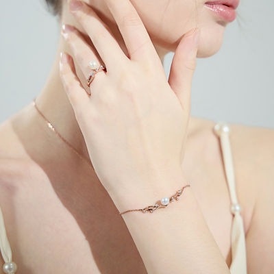 Pearly Lustre Top Grade Freshwater Pearl Bracelet WB00216 | STARRY 4