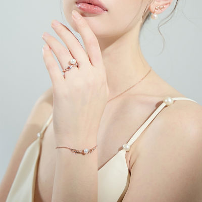 Pearly Lustre Top Grade Freshwater Pearl Bracelet WB00216 | STARRY 5