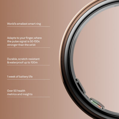 Oura Ring 5 Smart Ring - Deep Rose 2