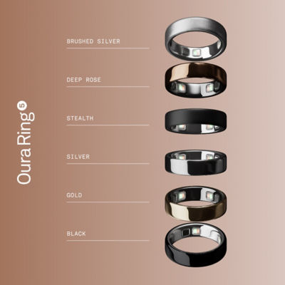 Oura Ring 5 Smart Ring - Deep Rose 6