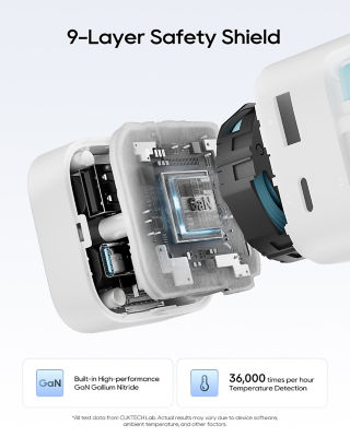 CUKTECH CP6 GaN Charger 67W Fast Charging Built-in Retractable USB-C Cable 6