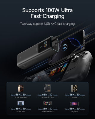 CUKTECH 10 10000mAh 3C Power Bank 150W Fast Charging Portable Charger 2