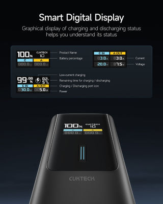 CUKTECH 10 10000mAh 3C Power Bank 150W Fast Charging Portable Charger 5