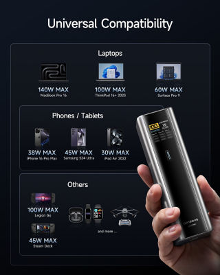 CUKTECH 15 Ultra 20000mAh 3C Power Bank 210W Fast Charging Portable Charger 8