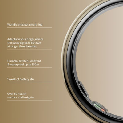 Oura Ring 5 Smart Ring - Gold 2