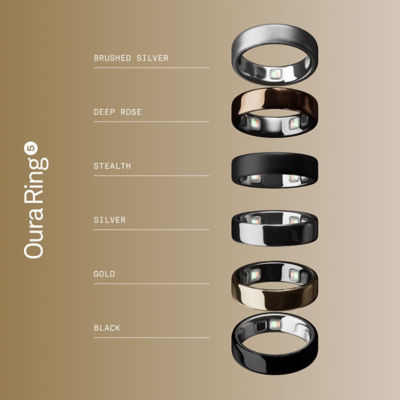Oura Ring 5 Smart Ring - Gold 6